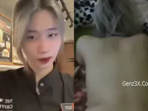 Lộ clip em nv coffee house bị cô bạn gái làm tình tả tơi p2