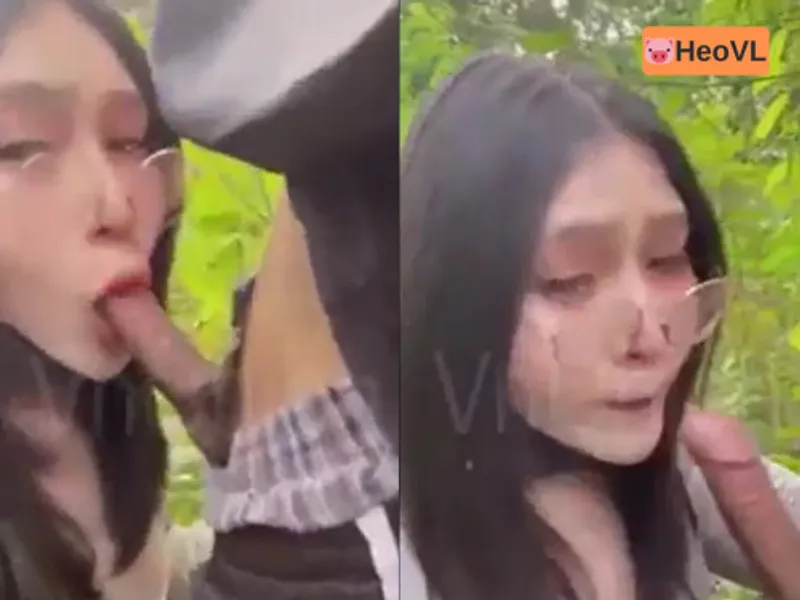 đi dã ngoại tiện làm ghệ tình ở trong rừng